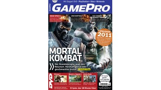 GamePro 022011mit Mortal Kombat-Titelstory und Tests zu Infinity Blade, Battlefield BC 2: Vietnam und Mario Sports Mix. Außerdem: Previews zu Killzone 3, Dead Space 2 und Marvel vs. Capcom 3.