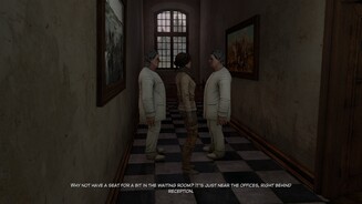 Syberia 3Diese beiden Damen bewegen im Gespräch nur ihr Kinn, der Rest bleibt komplett regungslos.