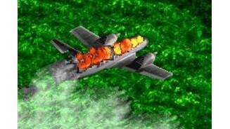 The intro movie shows your plane crashing