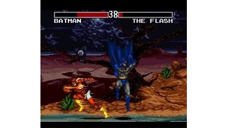 Batman narrowly avoids The Flashs speed