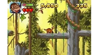 Jump through the trees in the Smelly Swamp level