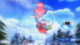 Mario + Sonic: Sotschi 2014Das Touchpad des Wii U-GamePads kommt zwar selten zum Einsatz, wird dann aber zumindest sinnvoll eingesetzt. Beim Snowboard Slopestyle etwa führen wir darauf Tricks aus.