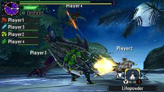 Monster Hunter GenerationsNatürlich können wir im Multiplayer-Modus wieder mit bis zu drei Mitspielern auf Monsterjagd gehen.