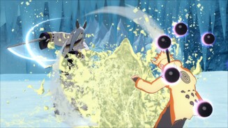 Naruto Shippuden: Ultimate Ninja Storm 4Wenn wir nicht Blocken, ist es mit dem Kampf schnell vorbei.