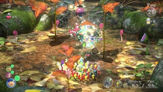 Pikmin3Eine Spinne bekommt von den Pikmin Haue. Weil sie eklig aussieht.