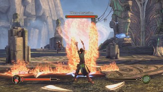 SorceryAktievierts du rechtzeitig den Wirbelwind kannst du den Feuer- mit dem Windzauber kombinieren.