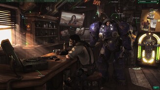 Starcraft 2: Wings of Liberty Zum Spielbeginn hockt Raynor in einer schäbigen Bar.