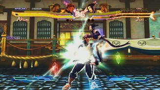 Street Fighter X TekkenDas Auftauchen der Kristalle signalisiert die Aktivierung eines Gems.