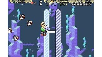Luigi reaches the 1st position in a marathon where, apparently, only fishes participate...