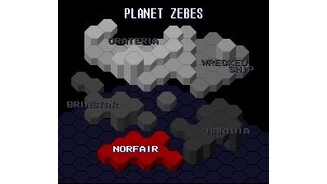 When you start a game, a map displays your current area