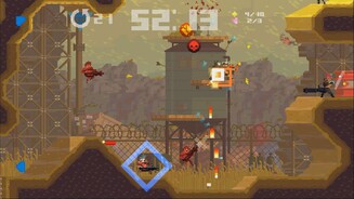 Super Time Force UltraDeshalb verbünden wir uns mit uns selbst und anderen Figuren für einen Simultanangriff.