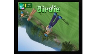 Birdie, thats when you manage to pass the track in less than default number of swings