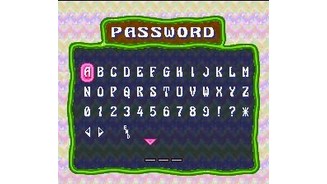 The password option (only in the Puzzle Mode) allows you to continue an previous game. Insert 3 symbols and go ahead!