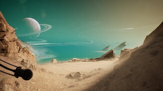 Der sandige Planet Regis III bietet eine Vielzahl an imposanten und überraschend abwechslungsreichen Sci-Fi-Panoramen.