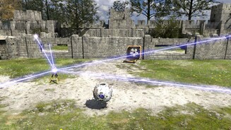 The Talos Principle: Road to GehennaStrahlen, Ventilatoren, schwebende Kugeln – alle Elemente sind altbekannt, doch die bockschweren Rätsel sind ganz neu.