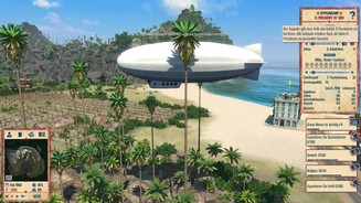 Tropico 4Sogar den Touri-Zeppelin können wir missbrauchen: als Propaganda- oder Spionageapparat.