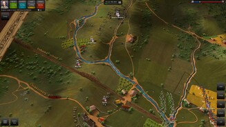 Ultimate General: Gettysburg - Screenshost aus der Early-Access-VersionEigentlich hatten wir alles unter Kontrolle, bis der Gegner die Reiterei (Devin’s Videttes oben) um unsere Linie geführt hat – und nun kurzen Prozess mit den Kanonen-Batterien macht!