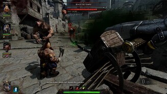 Warhammer: Vermintide 2Jetzt wirds brenzlig: Ein Rattenoger und ein Chaos-Magier wollen uns ans Leder und die Munition ist leer!