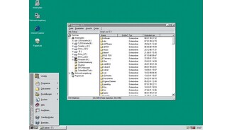 Das Startmenü hielt mit Windows 95 Einzug auf dem PC.