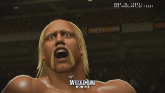 WWE 2K14Das hat der Hulkster nicht verdient: Hogans Spielfigur sieht aus, wie eine schlecht modellierte Actionfigur.