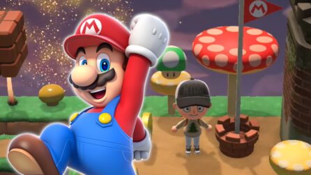 Animal Crossing-Fan baut kreatives Super Mario-Level auf seiner Insel - inklusive Sprungeinheiten
