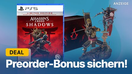 Teaserbild für Assassins Creed Shadows vorbestellen: Jetzt Early Access und Collectors Edition mit Statue für PS5 + Xbox sichern!