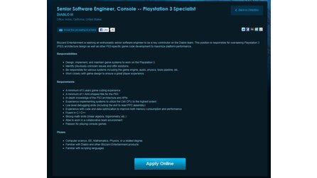 Diablo 3 - Playstation 3 - Diablo-3-Team sucht Programmierer für die PS3