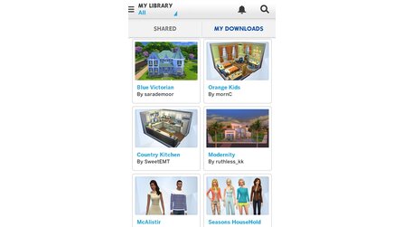 Die Sims 4 - App-Screenshots