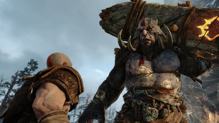 God of War - Kratos lässt seine Axt von Zwergen aufrüsten, die Thors Hammer geschmiedet haben