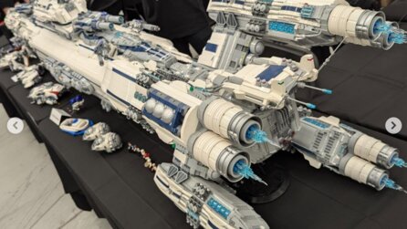 Würde bei LEGO 12.000 Euro kosten Fan baut überwältigendes Raumschiff aus LEGO - es ist mehrere Meter lang und strotzt vor Details