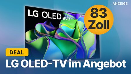 Teaserbild für Riesiger LG OLED-TV im Angebot: 83 Zoll 4K-Fernseher mit 120Hz jetzt 4500€ günstiger!