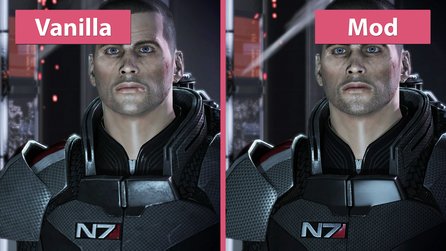 Mass Effect 2 - ALOT Textur-Mod im Vergleich zum Original
