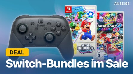 Teaserbild für Top-Angebot für Nintendo Switch: Jetzt Mario-Spiele und Switch Pro Controller im Bundle schnappen!