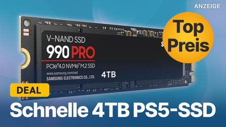 Teaserbild für Samsungs schnellste PS5-SSD: Samsung 990 Pro mit 4TB Speicher jetzt zum Tiefstpreis sichern!