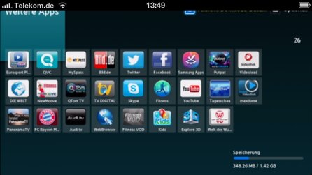 Samsung Smart View - Screenshots aus der App