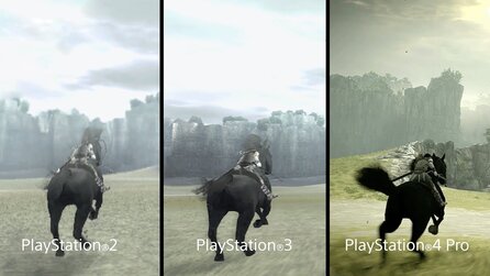 Shadow of the Colossus - Gameplay-Trailer vergleicht Adventure auf PS2, PS3 und PS4 Pro