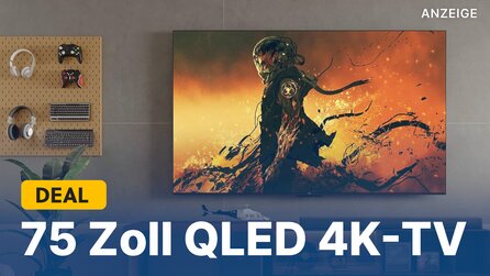 Teaserbild für QLED 4K-Fernseher mit 75 Zoll im Angebot: Google-TV mit 144Hz und Sprachsteuerung bei Amazon zum Spitzenpreis sichern!