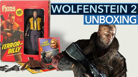 Wolfenstein 2: Collectors Edition - Unboxing-Video: Michi spielt mit Terror-Billy
