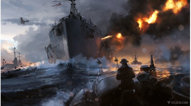 Battlefield 1Dice verspricht echte Seeschlachten für Battlefield 1. Hier treffen große Schlachtschiffe (vermutlich die bekannten Dreadnoughts) auf wendige Torpedoboote. Die Bewaffnung der Schnellboote deutet auf bis zu vier Sitzplätze hin.