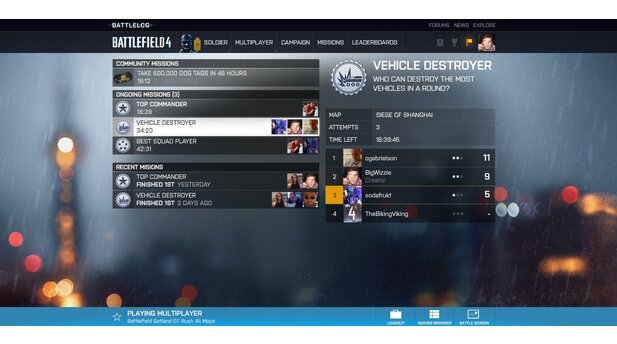 Battlefield 4 - Screenshots zum neuen Battlelog