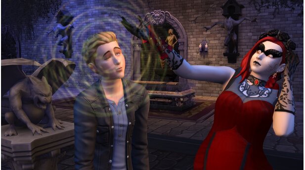 Die Sims 4Screenshots aus dem Gameplay-Pack »Vampire«