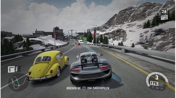 Forza Motorsport 7In diesem kuriosen Event müssen wir mit einem Porsche Spyder so viele Autos wie möglich überholen.