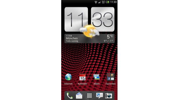 HTC Sense 4 peppt Android 4 mit schicken Extras auf, zum Beispiel mit dem bekannten Wetter-Widget.