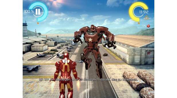 Iron Man 3Hin und wieder taucht auch mal ein Endboss auf.