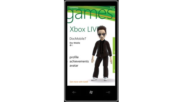 Der X-Box-Avatar sucht nun auch den Games Hub von Windows Phone heim.