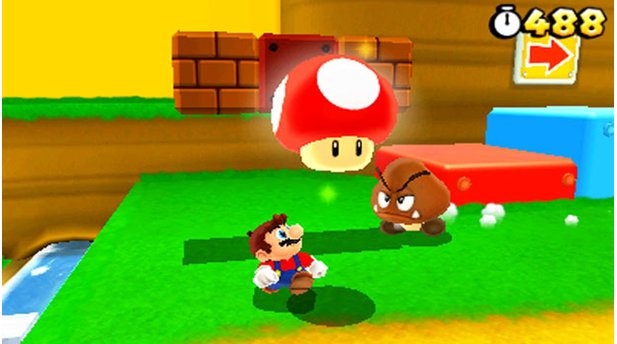 Super Mario 3D LandSuper Mario 3D Land profitiert enorm vom 3D-Effekt des 3DS.