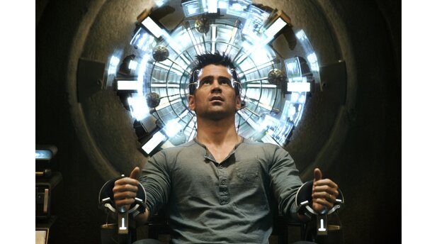 Total RecallColin Farrell übernimmt im 2012er Total Recall die Hauptrolle und tritt damit die Nachfolge von Arnold Schwarzenegger an.