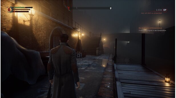 VampyrSchummrige Beleuchtung, düstere Stimmung: Die Spielwelt von Vampyr ist atmosphärisch und dicht.