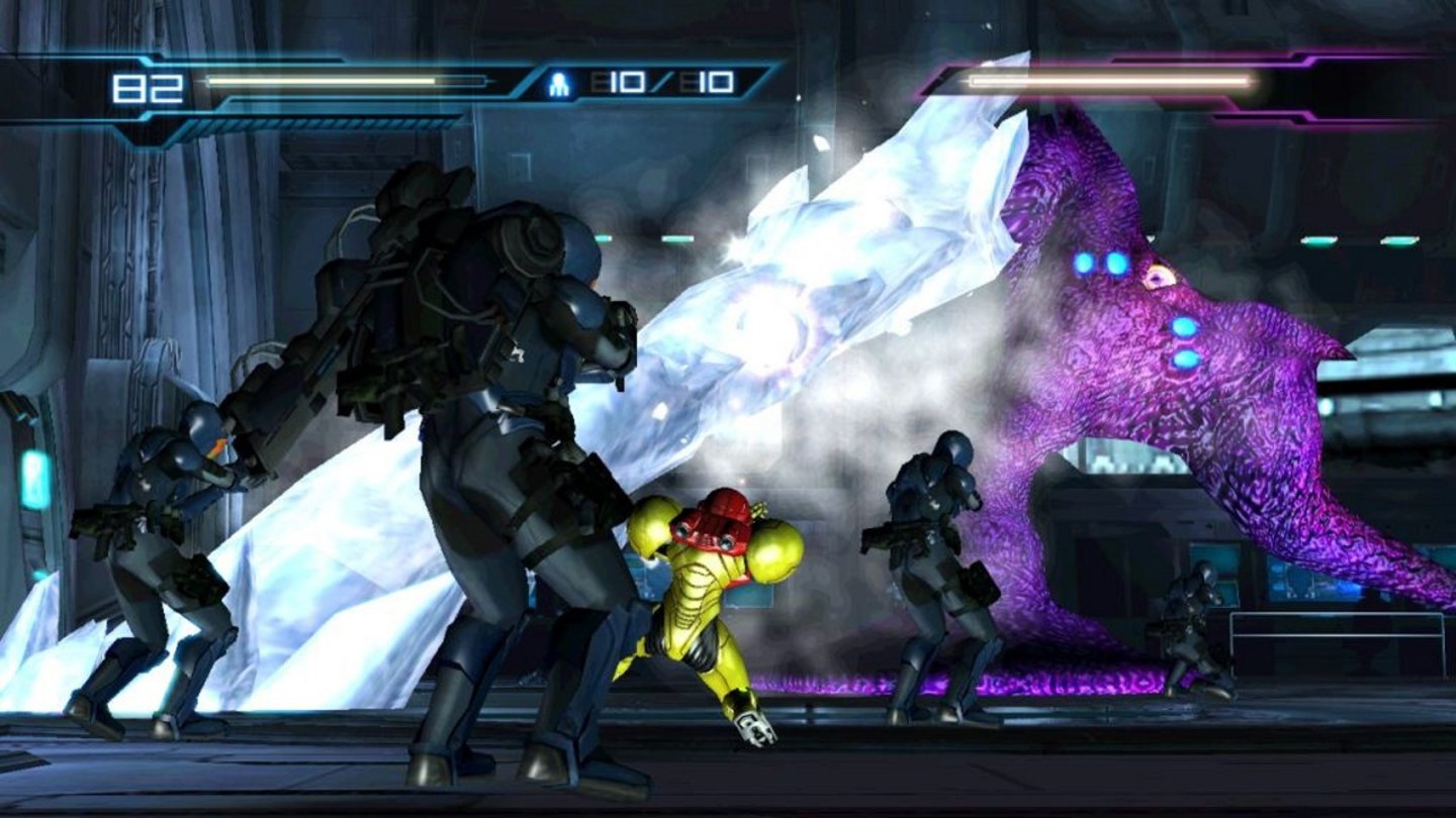 Geheimtipp: Metroid: Other M (Wii; 87%, GamePro 10/2010) Samus Aran ist zurück: Nach den grandiosen Prime-Teilen zeigt Team Ninja, wie es auch gehen kann: Ein angenehm klassisches Metroid mit schöner Grafik und spannender Story ist das Ergebnis. Daumen hoch!