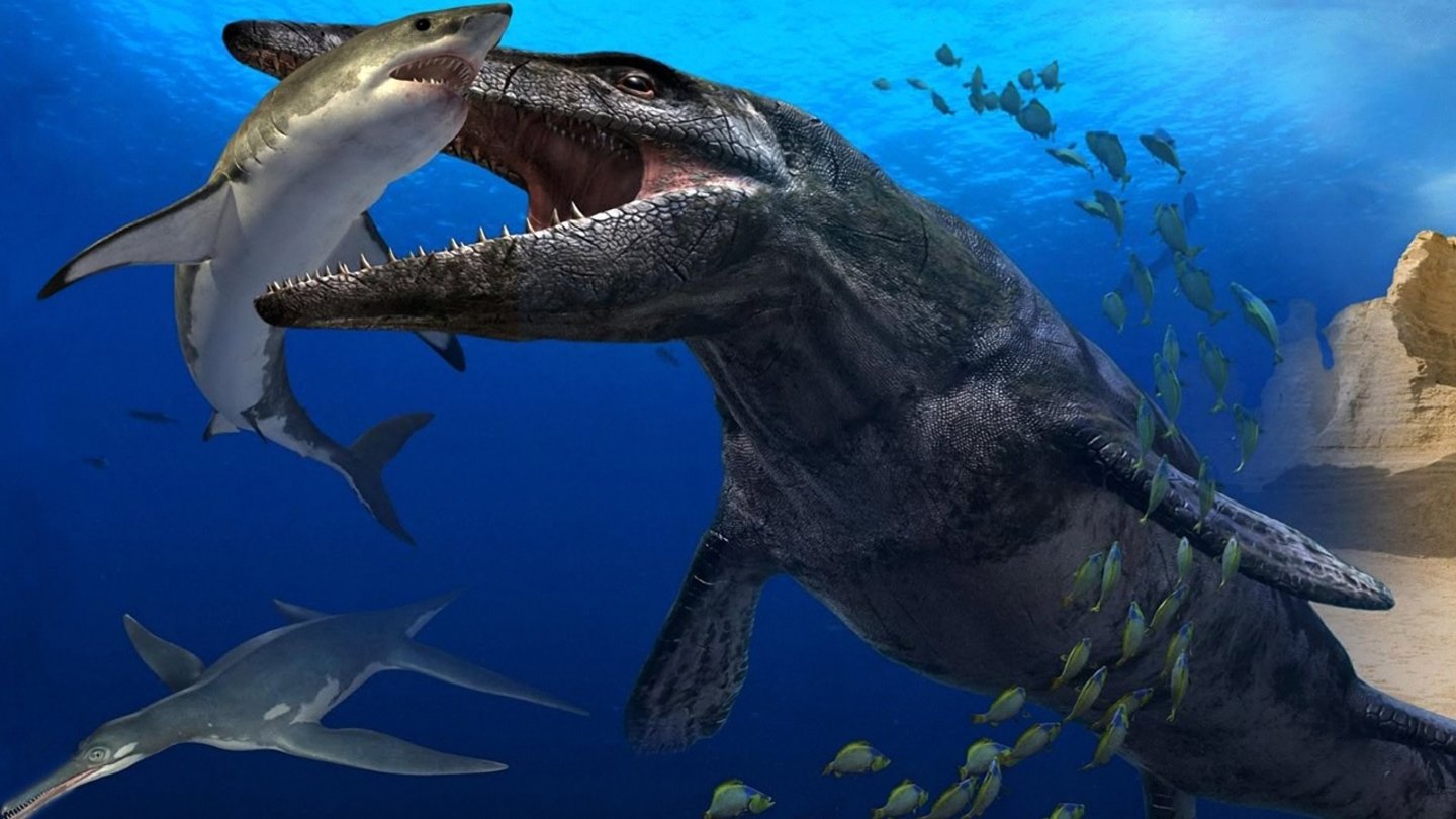 Sea Monsters: A Prehistoric Adventure (2007)Dinosaurier waren nicht nur auf dem Land, sondern auch in der Luft und natürlich auch im Wasser unterwegs. Besonders eindrucksvoll zeigt das der gleichnamige Dokumentarfilm von National Geographic aus dem Jahr 2007, der verschiedene Spezies unter Wasser begleitet. Das Spiel möchte dasselbe, scheitert aber an der unpräzisen Steuerung.
